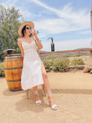 J.ING Rosie White Slip Tea Midi Dress Review