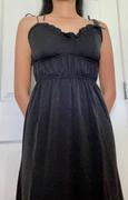 J.ING Sarahi Black Knot Shoulder Midi Dress Review