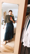 Banded Together The Silk Tiered Maxi Skirt - Black Review