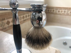 West Coast Shaving Parker CHST Silvertip Badger Shaving Brush, Chrome Handle Review