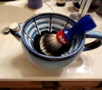West Coast Shaving Hand Thrown Shaving Scuttle, Two-Toned Blue Review