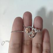 enjoy life creative 925 Sterling Silver Love You More Than Love Rose Crystals Pendant Necklace, Valentine's Day, Christmas Gift for Women Mom Daughter Wife Review