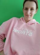 Just Strong Pink Cropped Statement Hoodie Review