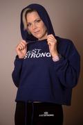 Just Strong Navy Blue Cropped Statement Hoodie Review