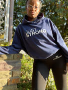 Just Strong Navy Blue Cropped Statement Hoodie Review