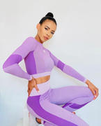 Just Strong Light Pink / Purple Seamless Panelled Leggings Review
