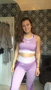 Just Strong Light Pink / Purple Seamless Panelled Crop Top Review
