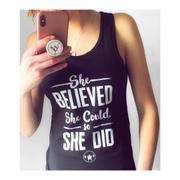 Just Strong She Believed She Could, So She Did Tank Review