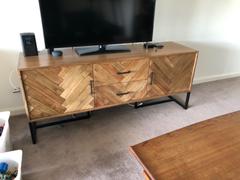 Living By Design MAXIM PARQUETRY HERRINGBONE SIDEBOARD CONSOLE Review