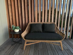 Living By Design INIZIA WOVEN RATTAN INDOOR / OUTDOOR 2 SEAT SOFA  |  WARM HUSK Review