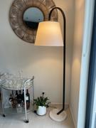 Living By Design SILAS CHARCOAL + MARBLE FLOOR LAMP WITH WHITE SHADE Review