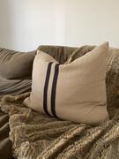 Living By Design SIMPATICO CUSHION  |  50 x 60  |  NATURAL BASE + BLACK STRIPE | BUNDLE X 2 Review