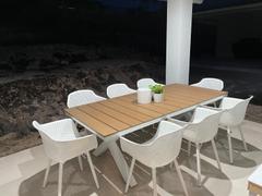 Living By Design ETTA MESH WRAP INDOOR/OUTDOOR DINING CHAIR  |  GHOST WHITE  |  BUNDLE x 4 Review