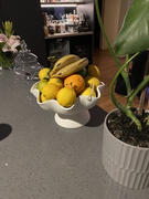 Living By Design RIPPLE WHITE PEDESTAL BOWL |  30CM  |  CERAMIC Review