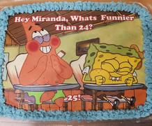 Party Creationz SpongeBob SquarePants What's Funnier Than 24 Edible Image Cake Topper Personalized Birthday Sheet Decoration Custom Party Frosting Transfer Fondant Review
