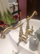 ATY Home Decor  Basin Faucets Antique Brass Bathroom Faucet Basin Carving Tap Rotate Single Handle Hot and Cold Water Mixer Taps Crane Review