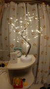 ATY Home Decor  108 LED USB 3D Table-Lamp Copper Wire Christmas Fire Tree Night Light For Home Holiday Bedroom Indoor Kids Bar Decor Fairy Light Review