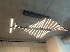 ATY Home Decor  Modern LED Chandelier Lighting Nordic Loft Black White Hanging Pendant Light Review