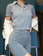 Los Angeles Apparel RFK46GD - Cotton Short Sleeve Cropped Polo Sweater Review