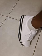 Charley Boutique Vizzano 1298-100 Stripy Sole Sneaker in White Napa Review