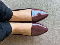 Charley Boutique Moleca 5635-116 Pointy Toe Flat in Wine Patent Review
