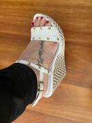 Charley Boutique Vizzano 6283-2070 Studded Wedge Sandal in White Review