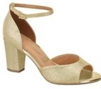 Charley Boutique Vizzano 6262-406 Evening Block Heel Sandal in Golden Glitter Review