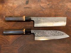 JapaneseChefsKnife.Com Tsukasa Hinoura Custom Knife Unryu-Mon Wa Santoku 165mm (6.4 inch, TH-4) Review