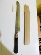 JapaneseChefsKnife.Com Fu-Rin-Ka-Zan Limited, Blue Steel No.1 Suminagashi FSO-B1SA Sakimaru Takohiki 300mm (Octagon Shaped Ebonywood Handle) Review