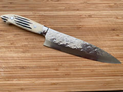 JapaneseChefsKnife.Com Takeshi Saji SRS-13 Custom Series Designed By Nomura Gyuto 210mm (8.2 inch, Stag Bone Handle) Review