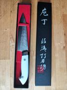 JapaneseChefsKnife.Com Takeshi Saji SRS-13 Custom Series Designed By Nomura Petty 135mm (5.3 inch, White Corian Handle) Review