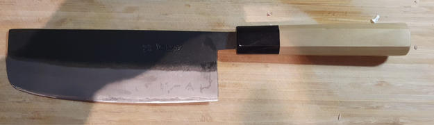 JapaneseChefsKnife.Com Mizuno Tanrenjo Akitada Hontanren Series White Steel No.2 Nakiri 165mm (6.4 inch, HKNA) Review