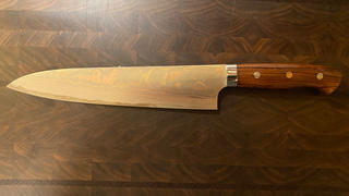 JapaneseChefsKnife.Com Master Saji Rainbow Damascus Series Gyuto (180mm to 270mm, 4 Sizes, Ironwood Handle) Review
