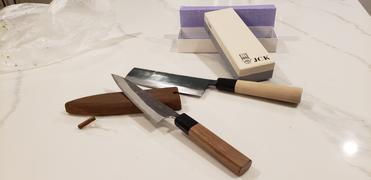 JapaneseChefsKnife.Com Fu-Rin-Ka-Zan Aogami Super Kurouchi Series Wa Petty (120mm and 150mm, 2 sizes, Octagon Shaped Walnut-Wood Handle) Review