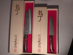 JapaneseChefsKnife.Com Takeshi Saji R-2 Custom Black Damascus Wild Series Bunka 180mm (7 inch, Ironwood Handle) SRD-2BBI Review