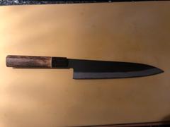 JapaneseChefsKnife.Com Hinoura White Steel No.1 Kurouchi Series Wa Gyuto 240mm (9.4 Inch, HS1-7) Review