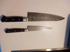 JapaneseChefsKnife.Com Shiki 黒龍 Black Dragon R-2 Damascus Series Gyuto (210mm to 240mm, 2 Sizes, Ironwood Handle) Review