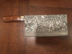 JapaneseChefsKnife.Com Takeshi Saji R-2 Custom Damascus Chinese Cleaver (Ironwood Handle) Review