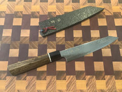 JapaneseChefsKnife.Com Kanetsugu Zuiun Series R-2 Damascus KZD-1 Kiritsuke Petty 150mm (5.9 Inch) Review