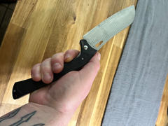 JapaneseChefsKnife.Com Takeshi Saji R-2 Damascus Folding Santoku Knife (Black G-10 Handle, TS-110) Review