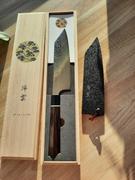 JapaneseChefsKnife.Com Kanetsugu Zuiun Series R-2 Damascus KZD-2 Bunka (Kiritsuke) 180mm (7 Inch) Review