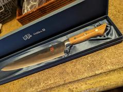 JapaneseChefsKnife.Com Hattori Forums FH Series Gyuto (210mm and 240mm, 2 Sizes, Olive Wood Handle) Review