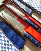 JapaneseChefsKnife.Com JCK Natures Blue Clouds AUS-8 Basic Series BCA-3 Santoku 180mm (7 inch) Review
