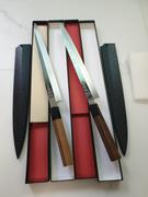 JapaneseChefsKnife.Com Sukenari Special Steel Series SG-II Hon Kasumi Yanagiba (240mm to 330mm, 4 sizes, Octagon Shaped Bocote Wood Handle with Water Buffalo Horn Ferrule) Review