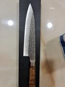 JapaneseChefsKnife.Com Takeshi Saji Nature Series — Hammer Forged R-2 Gyuto (210mm or 240mm, 2 Sizes, Quince Burl Wood Handle) Review