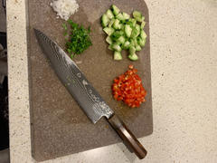 JapaneseChefsKnife.Com Sukenari ZDP-189 Nickel Damascus Wa Gyuto (210mm to 270mm, 3 sizes, Octagon Shaped Bocote Wood Handle) Review