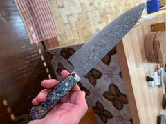 JapaneseChefsKnife.Com Mr. Itou R-2 Custom Damascus Gyuto 190mm (7.4 inch) Abalone Handle (IT-726) Review