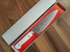 JapaneseChefsKnife.Com Mr. Itou R-2 Custom Damascus Gyuto 180mm (7 inch) White Corian Handle (IT-729) Review