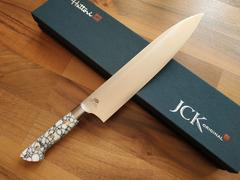 JapaneseChefsKnife.Com Hattori Forums Custom Limited Edition Year 2021, FH Series FH-6SP2021WT Gyuto 210mm (8.2 Inch, White Turquoise Gem Stone Handle) Review