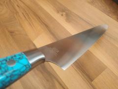 JapaneseChefsKnife.Com Hattori Forums Custom Limited Edition Year 2021, FH Series FH-13SP2021T Sujihiki 270mm (10.6 Inch, TurquoiseGemStone Handle) Review